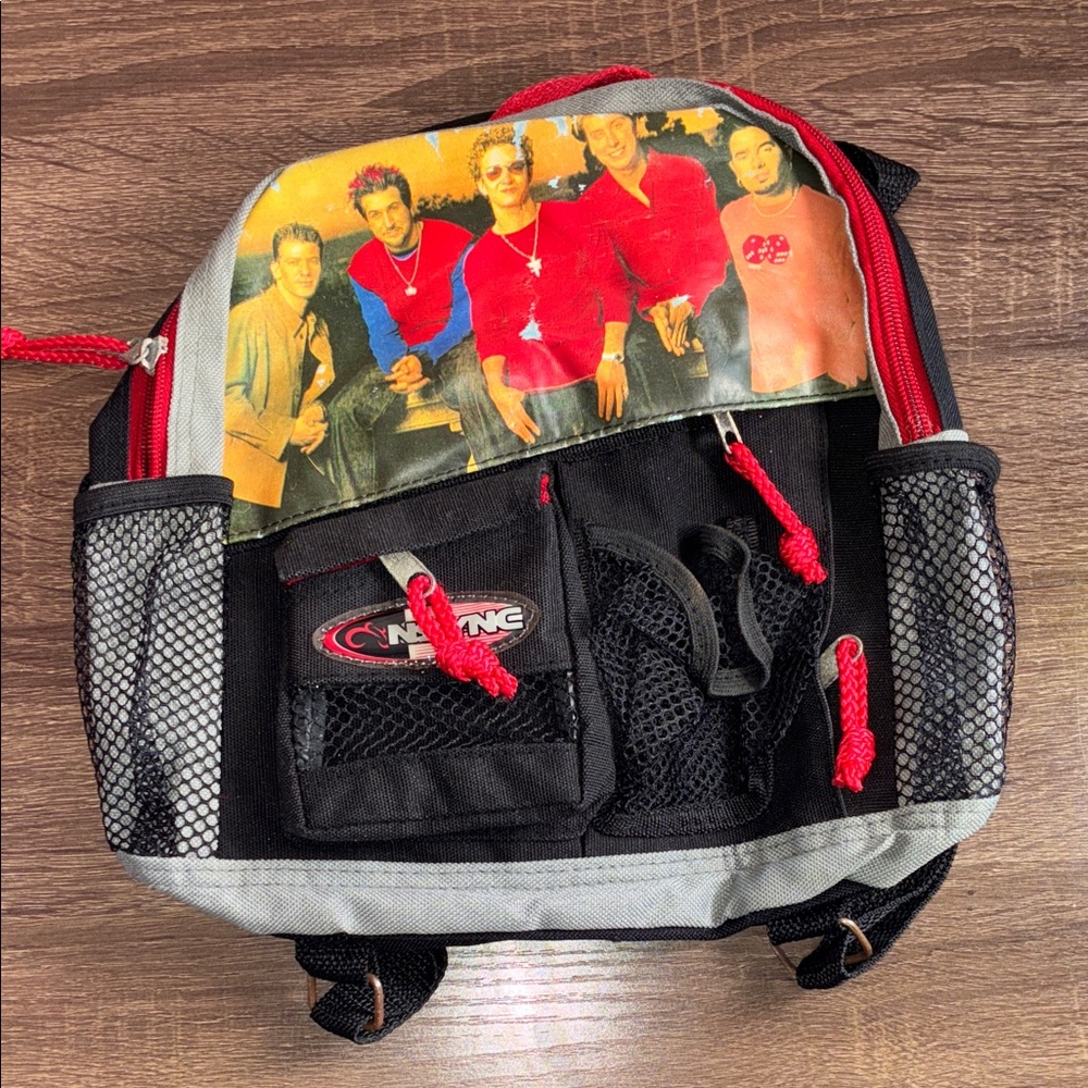 Vintage Rare Black and Red  NSYNC Mini Backpack